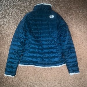 Girls reversible north face
